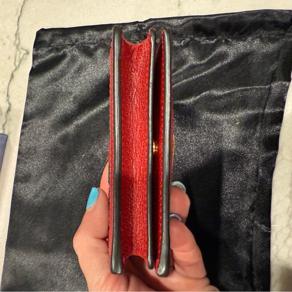 Gucci Flora Print Ophidia Print Wallet-Red Leather interior. Full Inclusion - Picture 8 of 16